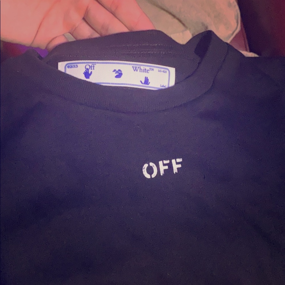 Off white long sleeve shirt